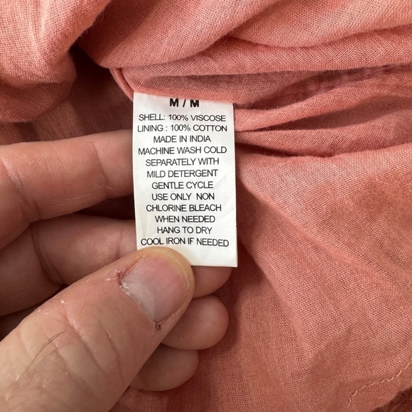 O'Neill Women's 100% Viscose Crinkle With Print Woven Mini Dress Peachy-Rose M - Picture 8 of 16